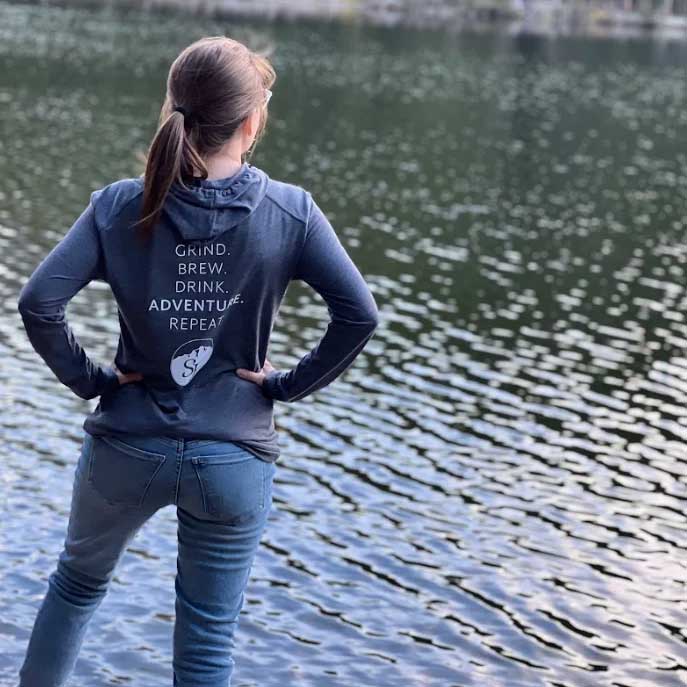 snowy elk long sleeve t