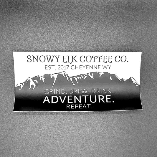 Snowy Elk Bumper Sticker